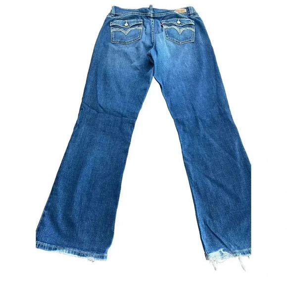 Levi's 529 Women's Blue Low Rise Bootcut Curvy Denim Jean size 10 30 x 32 - Picture 5 of 5
